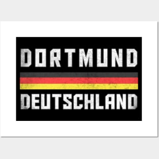 Dortmund / Germany Faded Style Region Design Posters and Art